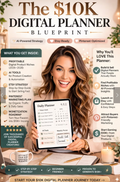 Digital planner blueprint for women - Etsy Pinterest AI business guide PDF