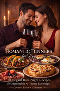 Romantic Dinner for Two PDF Recipe Guide Cover