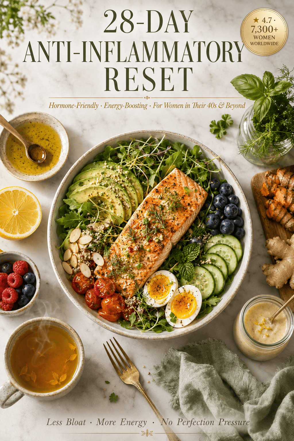 28-Day Anti-Inflammatory Keto Reset PDF Cover for Women
