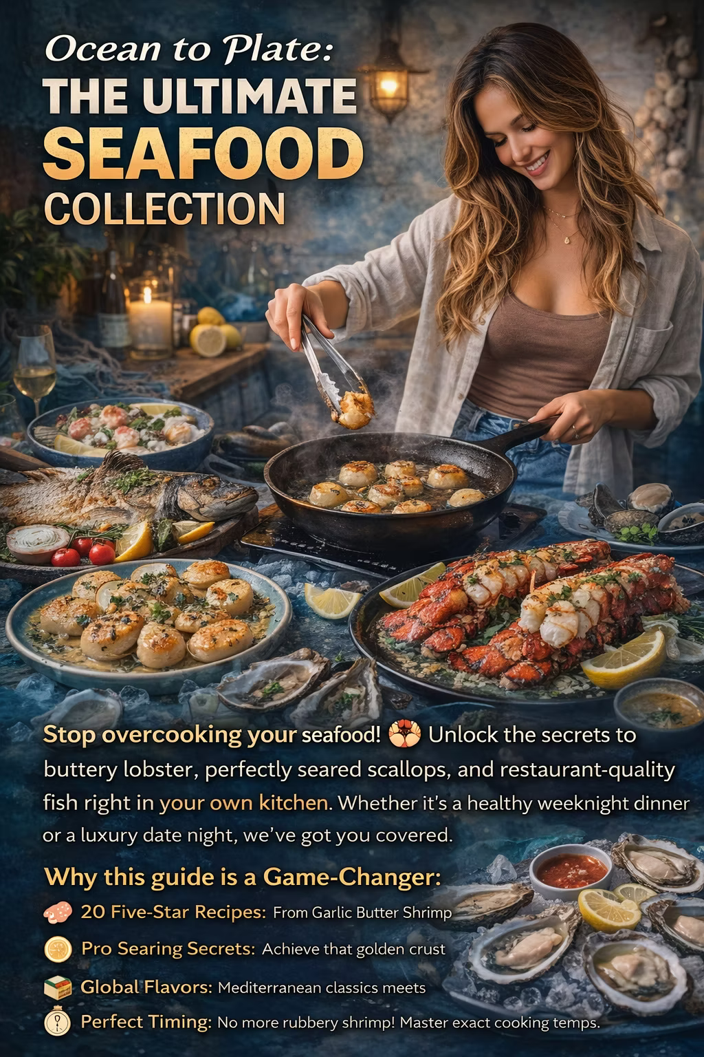 Seafood Cookbook – 20 Easy Fish, Shrimp & Shellfish Recipes PDF