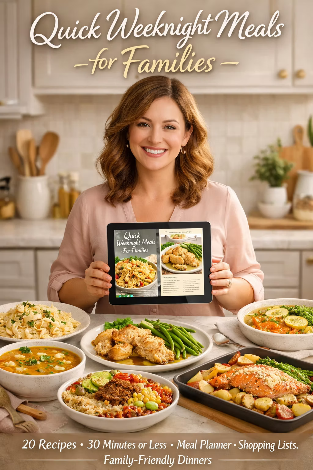 Easy 30-Minute Family Dinners: 20 One-Pan Recipes  for Busy Moms | Digital PDF