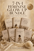7-in-1 Feminine Glow-Up Bundle PDF — Beauty & Soft Life Guides Cover