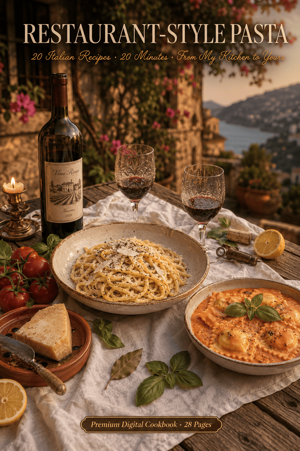 Restaurant-Style Pasta in 20 Minutes: 12 Iconic Italian Recipes for Easy Cozy Dinners