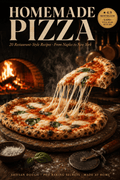Homemade pizza recipe book cover - 20 easy pizza recipes
