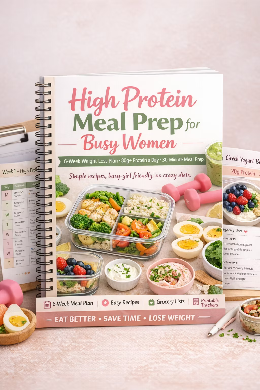 High Protein Meal Prep Plan Busy Woman Weight Loss Guide & Easy Meal Prep