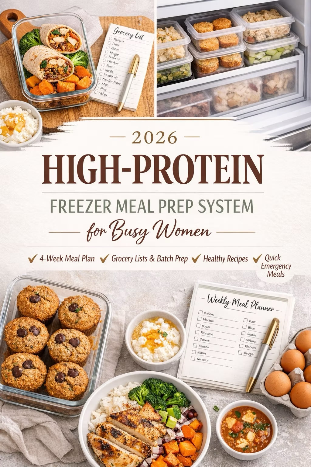High-Protein Meal Plan PDF | 30 Quick Recipes for Busy Women